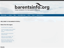 Tablet Screenshot of barentsinfo.org